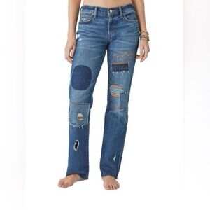 Yellowstone X Lucky Brand Easy‎ Rider Mid Rise Boot Jeans Boho Western Dutton